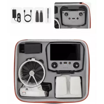 SUNNYLIFE XL pevný kufrík pre dron DJI Flip a diaľkový ovládač - oranžová