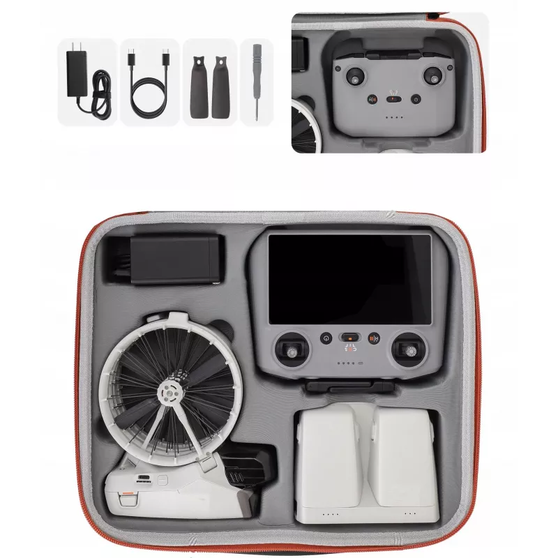 SUNNYLIFE XL pevný kufrík pre dron DJI Flip a diaľkový ovládač - oranžový