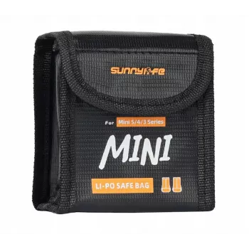 SUNNYLIFE ohňovzdorné bezpečnostné puzdro na batérie pre 2x batérie DJI Mini 5/4/3 Pro / Mini 3 / Lito 1 / Lito X1