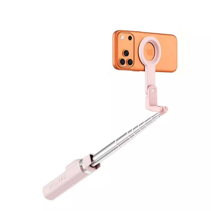 TECH-PROTECT L11S MagSafe Bluetooth selfie tyč statív ružová