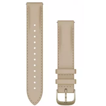Garmin Quick Release kožený remienok 18mm Light Sand s Cream Gold sponou 010-12932-60