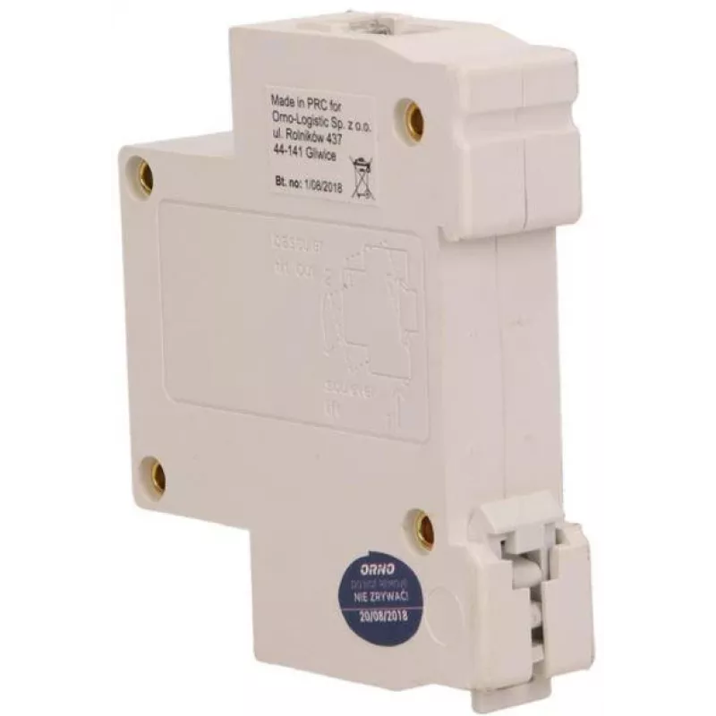 ORNO OR-DP-SB-133 káblový zvonček, DIN lišta 1 modul, 230V AC, 85 dB, biela/sivá