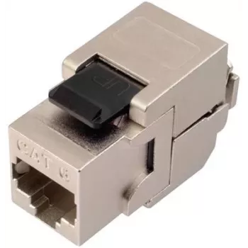 SOLARIX Cat.6 STP RJ45 Keystone modul, bez nástroja IDC, čierny