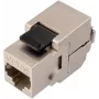 SOLARIX Cat.6 STP RJ45 Keystone modul, bez nástroja IDC, čierny