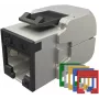 SOLARIX Cat.6 STP RJ45 Toolless Keystone modul - kovový
