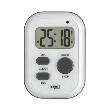 TFA digitálny časovač biely 38.2053.02