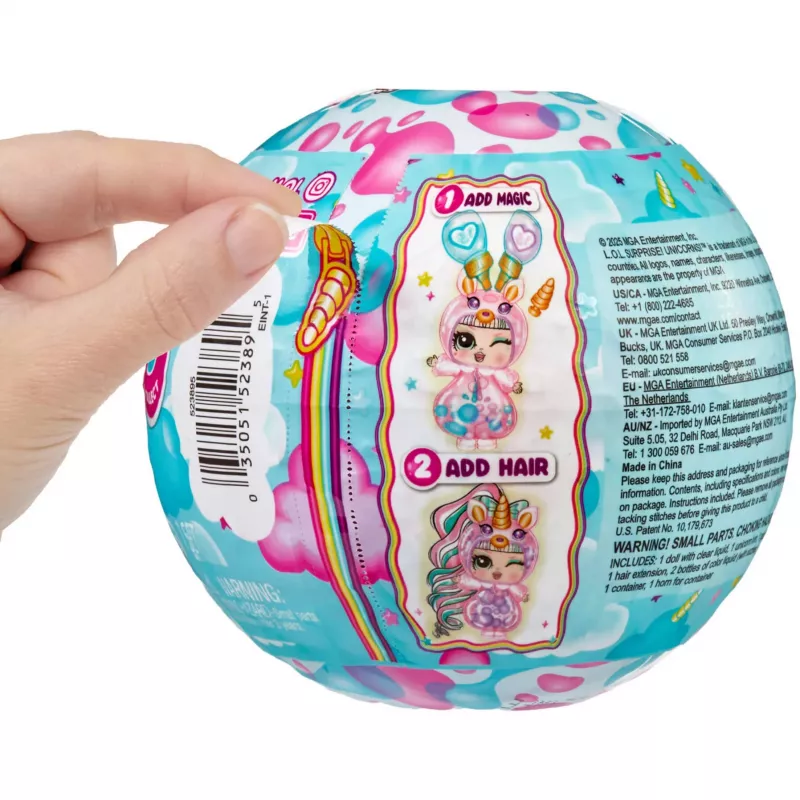 L.O.L. Surprise Unicorn Tots Make-Your-Own Unicorn bábika, 1 kus