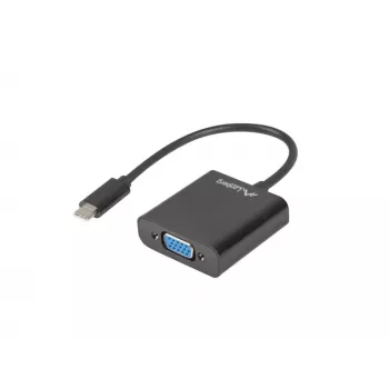 LANBERG AD-UC-VG-01 USB Type-C na VGA adaptér 15cm čierny