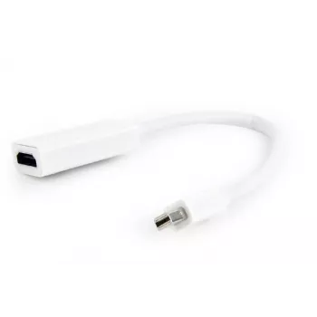 Gembird Mini DisplayPort na HDMI adaptér 4K 30Hz biely A-MDPM-HDMIF-02-W