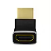 LogiLink AH0007A HDMI adaptér, 270° zahnutý, HDMI typ A konektor samec na konektor samica, 8K/60Hz, 48Gbit/s, HDMI 2.1, čierny