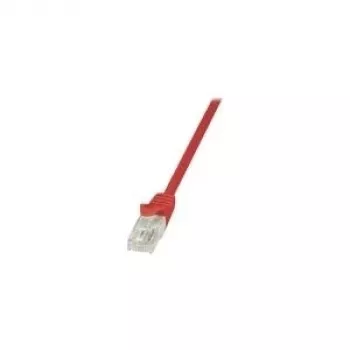 LogiLink CP1024U CAT 5e U/UTP patch kábel, 0,5 m, červený, RJ45, Snagless