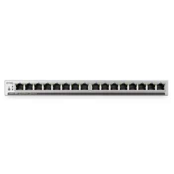 ZyXEL GS1100-16EP 16-portový Gigabit PoE+ neupravovaný switch, 135W rozpočet, bez ventilátora, tenký