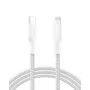 Belkin BOOSTCHARGE opletený kábel USB-C na Lightning 2m biely
