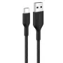 Belkin BOOSTCHARGE opletený kábel USB-C na USB-A 2m čierny