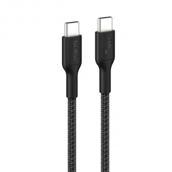 Belkin BOOST↑CHARGE opletený kábel USB-C na USB-C 60W 2m čierny