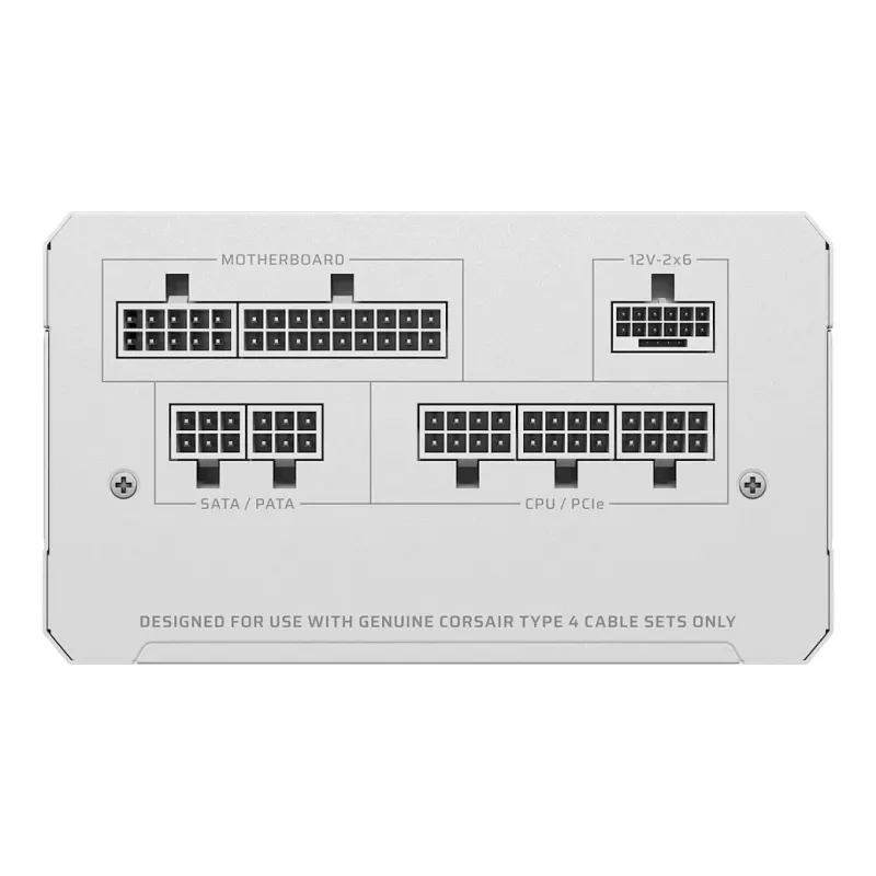 CORSAIR RMe White Series RM850e 2026 Cybenetics Platinum certifikovaný 850W plne modulárny ATX napájací zdroj