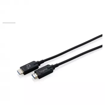 DIGITUS Armored HDMI 2.1 aktívny optický kábel, 8K UHD, 20 m, čierna