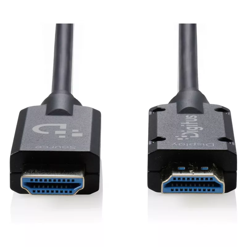 DIGITUS Armored HDMI 2.1 aktívny optický kábel, 8K UHD, 20 m, čierna