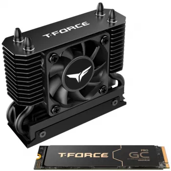 Team Group T-Force GC PRO 2TB M.2 2280 PCIe Gen5 NVMe SSD s T-FORCE DARK AirFlow chladičom, čierna