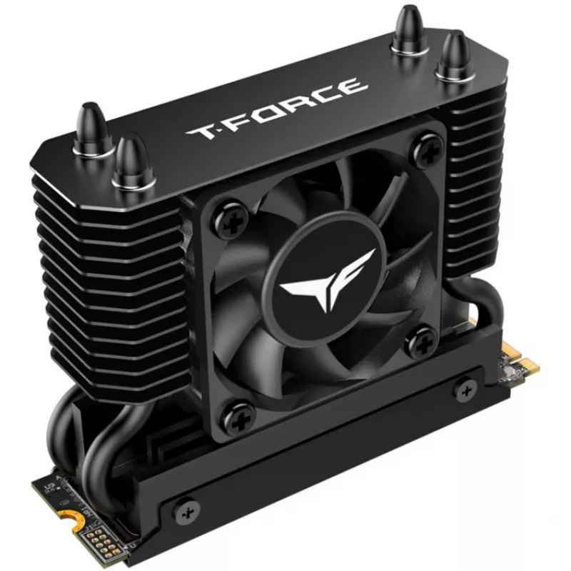 Team Group T-Force GC PRO 2TB M.2 2280 PCIe Gen5 NVMe SSD s T-FORCE DARK AirFlow chladičom, čierna