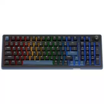 Ducky OK-M 98 herná klávesnica, 98% rozloženie, hot-swappable, RGB, ANSI - KTT Baby Blue spínače