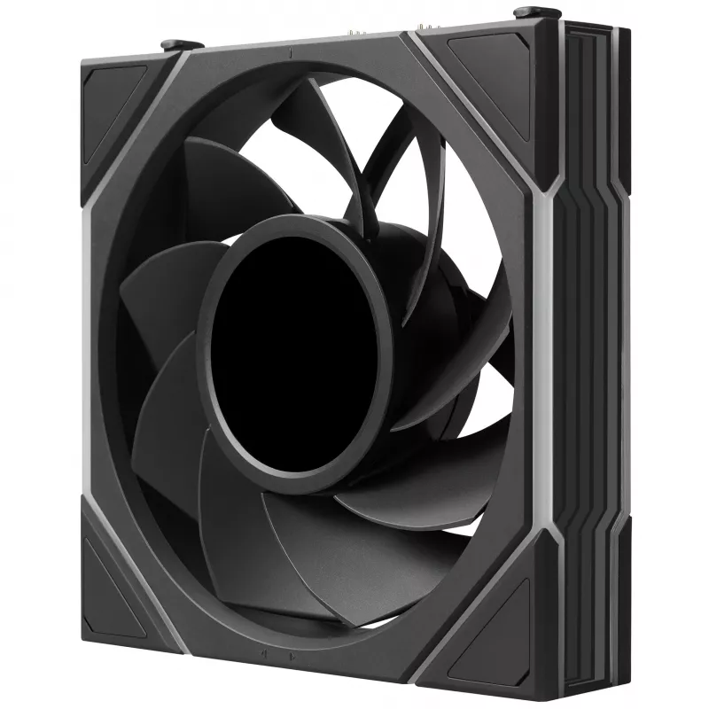 Lian Li UNI FAN TL LCD FLEX Wireless 120mm Reverse Blade ARGB PWM ventilátor s LCD displejom - čierna
