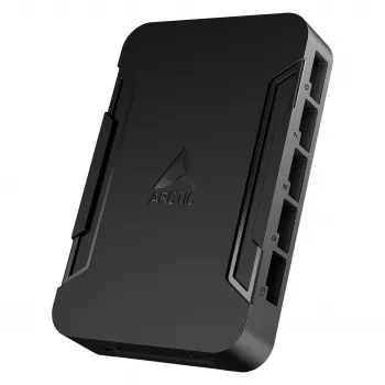 ARCTIC Fan Controller 10-Port PWM Hub so SATA napájaním, čierny