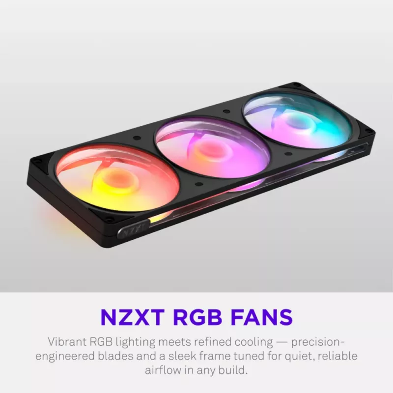 NZXT F360 RGB 360mm All-in-One kvapalinový CPU chladič - čierny