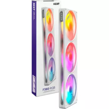 NZXT F360 RGB biela 360mm All-in-One kvapalinový CPU chladič