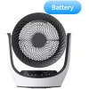SwitchBot batériou napájaný smart cirkulačný ventilátor so 100 rýchlostnými stupňami, 90° horizontálna a 100° vertikálna oscilácia, Bluetooth & Wi-Fi (vyžaduje sa Hub), biely
