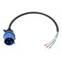 Napájací kábel Anker SOLIX IEC 60309 1P+N+E na otvorený koniec, 32 A, 60 cm, modrý