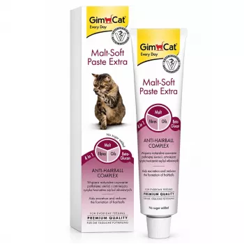 GimCat Malt-Soft pasta Extra - pasta proti tvorbe chlpových guličiek pre mačky, 100g