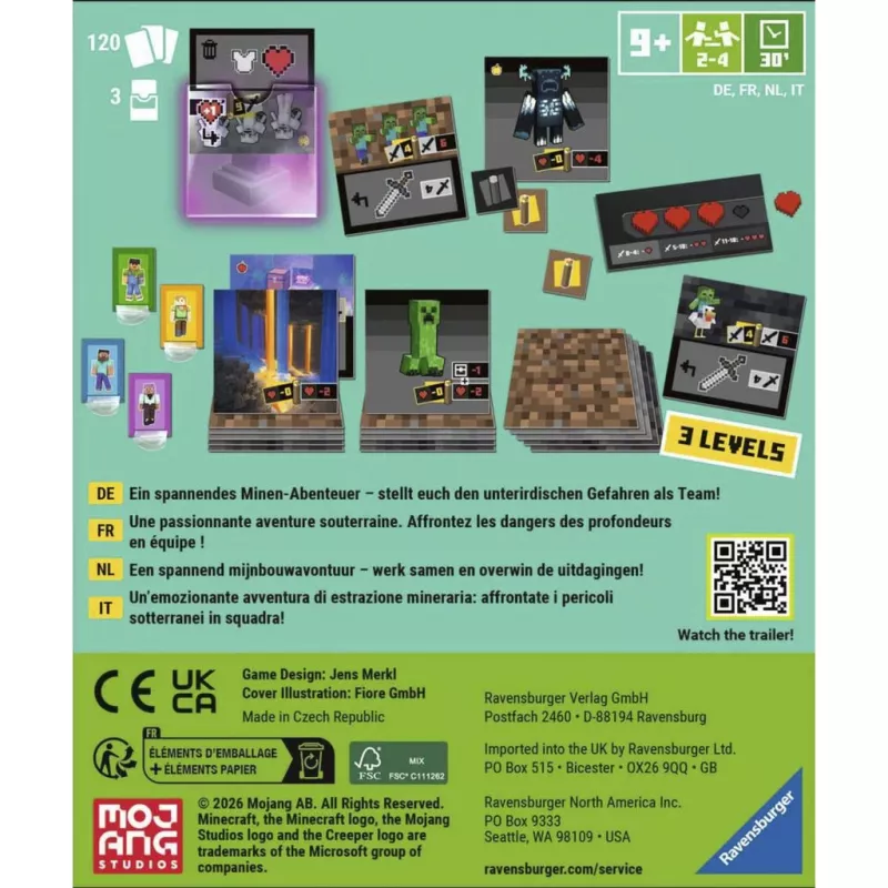 RAVENSBURGER Minecraft: Digging Down strategická hra