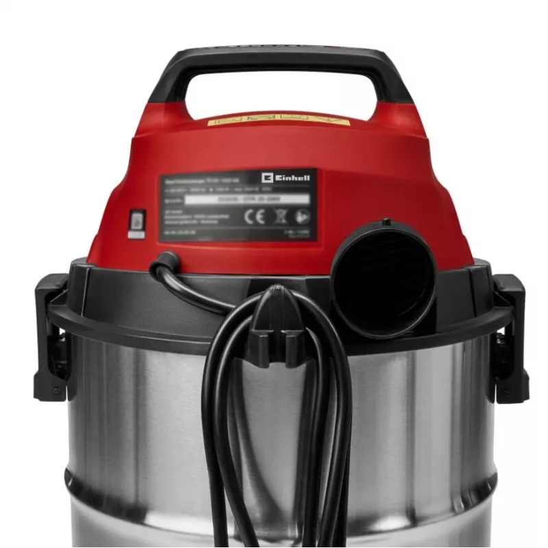 Vysávač na mokré/suché vysávanie do dielne Einhell TC-VC 3055 SA so zásuvkou, 30 L