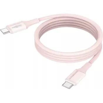 ANSMANN Magnetický USB-C silikónový kábel 1,2 m rosé