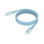 ANSMANN Magnetický USB-C silikónový kábel 120 cm modrý