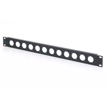 DIGITUS 1U rackový zaslepovací panel pre 12 D-Sub modulov, 19 palcov, čierna