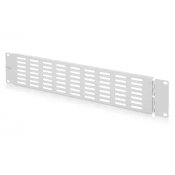 Vetraný záslepný panel s pántmi DIGITUS DN-97694 2U 19-palcový, sivý