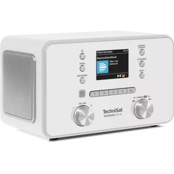 TechniSat DigitRadio 550 IR internetové DAB+ FM rádio s Bluetooth, Spotify Connect, 20W stereo, farebný TFT displej, biela