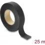 Delock textilná páska 25 m x 19 mm ručne trhateľná samolepiaca čierna