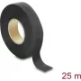Delock tkaninová páska 25 m x 19 mm trhateľná samolepiaca čierna