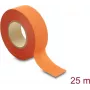 Delock textilná lepiaca páska 25 m x 25 mm, trhateľná, samolepiaca, oranžová