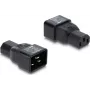 Delock IEC 60320 C20 na C13 sieťový adaptér, konektor samec na konektor samica, 10 A, 250 V, rovný, čierny