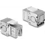 Delock Keystone modul RJ45 konektor samica na LSA Cat.6A tienený, bez nástroja, s ochranou proti prachu