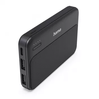 Hama Power Pack Pocket 5 5000 mAh 2x USB-A antracitová
