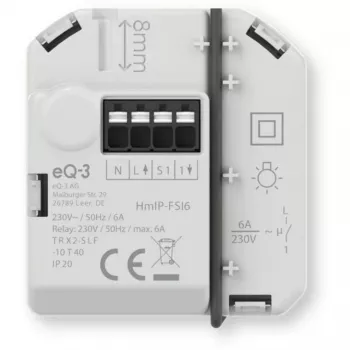 Homematic IP podomietkový spínací aktor so vstupom tlačidla (6 A)