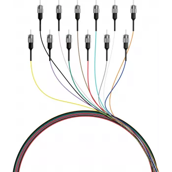 EFB fiber pigtail ST 50/125µm OM4, sada 12 farieb, 2m