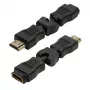 LogiLink HDMI uhlový adaptér 270° konektor samec na konektor samica 4K 60Hz