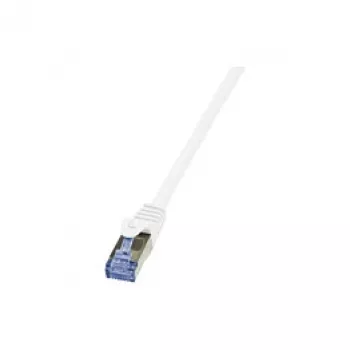 LogiLink PrimeLine Cat.6A/7 S/FTP PIMF patch kábel, 600 MHz, 1,5 m, biela