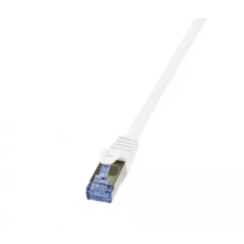LogiLink PrimeLine Cat.6A/7 S/FTP PIMF patch kábel, 600 MHz, 1,5 m, biela